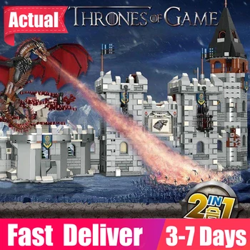 

2217 PCS K101 Creative Building American Drama Winterfell Castle Model Building Blocks Bricks Christmas Gift