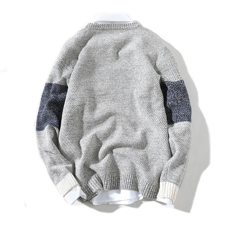 Autumn Sweater Men Fashion Contrast Color Casual Knit Sweaters Man Streetwear Loose Long-sleeved Pullover Men Clothes M-5XL Autumn Sweater Men Fashion Contrast Color Casual Knit Sweaters Man Streetwear Loose Long-sleeved Pullover Men Clothes M-5XL