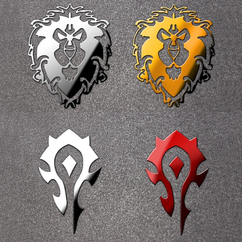 World of Warcraft металлическая наклейка s cosplay Prop стикер для мобильного телефона холодильника ноутбука