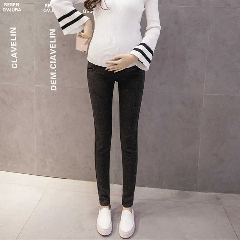 Maternity Skinny Denim pants clothing Pregnancy Jeans leggings Elastic Pregnant Women's slim fit Pants Stretch Trousers maternity jeans