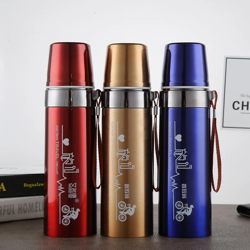 

304 Stainless Steel Insulated Cup Sports Spacious Bullet Thermos Mug Large Capacity Water Cup