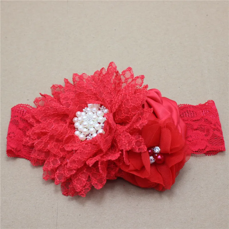 baby girl accessories New type 1 Pcs Girls Headband Newborn Beautiful Baby Girl Hairband Mesh Grid Flower Lace Headband Children
