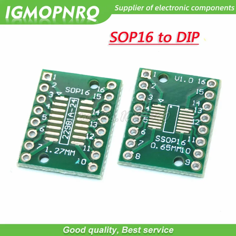 10 шт. печатной платы SOP8 SOP14 SOP16 SOP20 SOP24 SOP28 QFP FQFP TQFP обратиться к DIP адаптер конвертер пластина TSSOP 8 до 14 лет, 16 20 24 28 - Цвет: SOP16