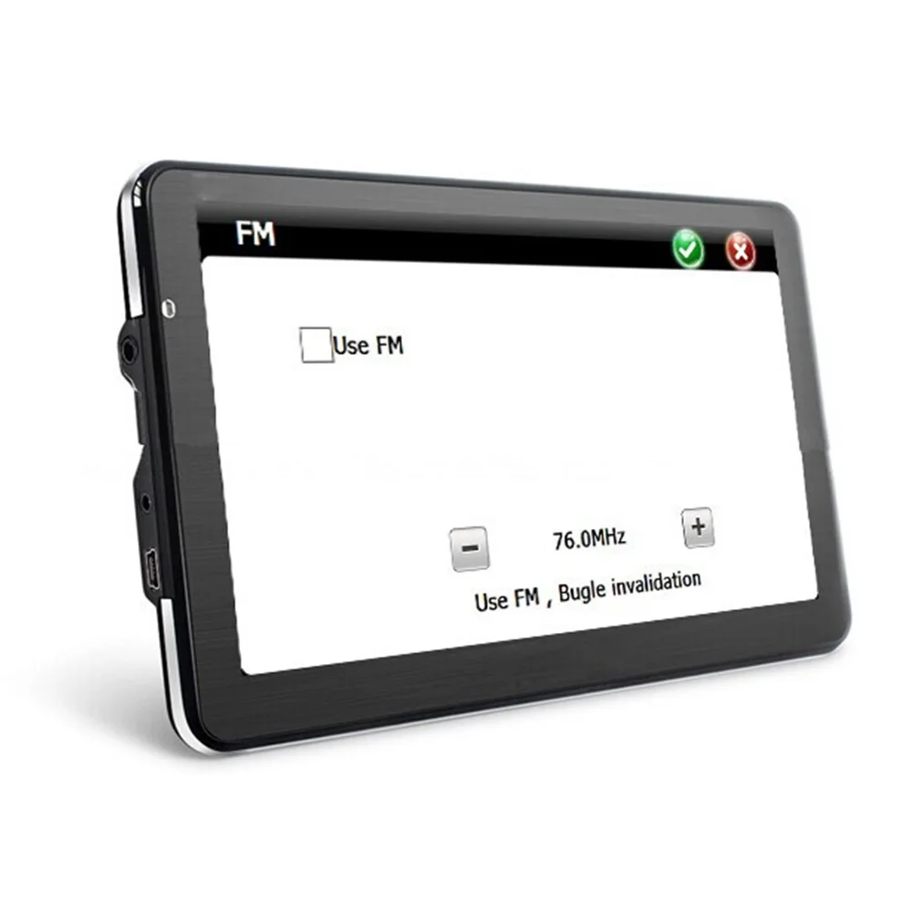 7 дюймов сенсорный экран грузовик карта Автомобильный караван MP3 плеер многоязычный Многофункциональный черный FM устройство HD gps навигация Универсальный