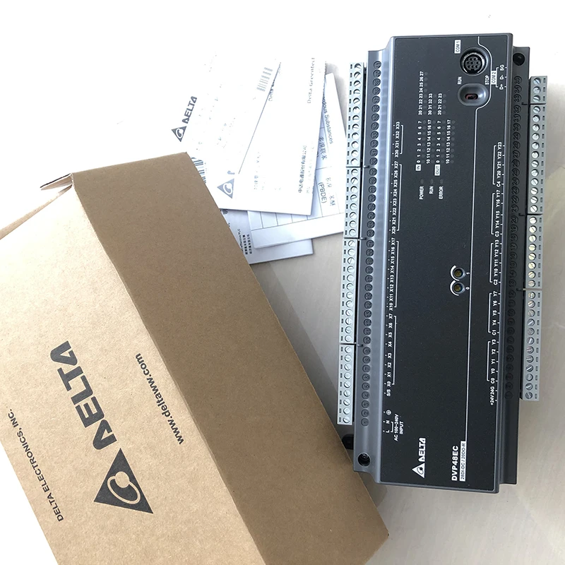 1 шт. программируемый контроллер PLC DVP48EC00R3 EC3 серии Стандартный PLC DI 28 DO 20 реле RS-232/RS-485 100-240VAC
