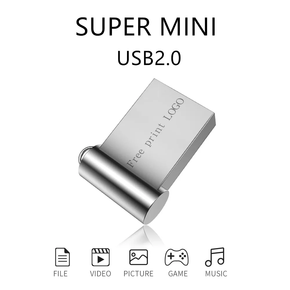 

new Metal usb flash drive 32GB 64GB 128GB pen drive pendrive 4GB 8GB 16GB flash memory stick u disk cle usb 2.0 Free custom LOGO