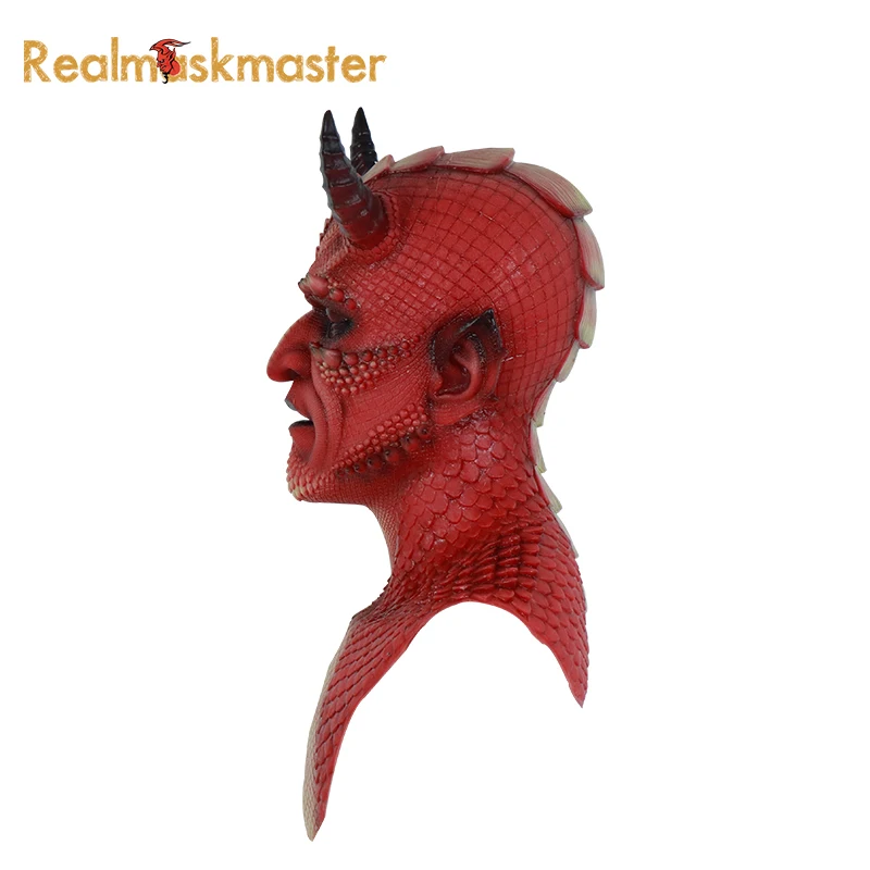 Realmaskmaster Реалистичная силиконовая маска демона на Хэллоуин для мужчин вечерние принадлежности искусственный Голубь из латекса для взрослых Вечерние Маски для мужчин