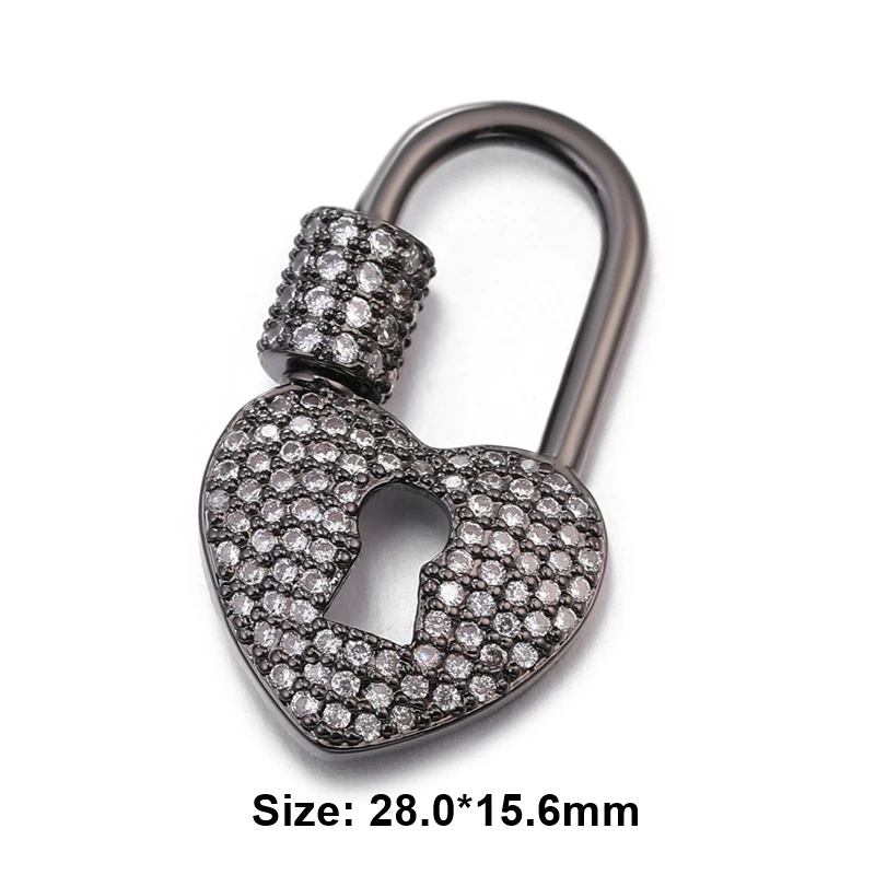 Metal Black Juya DIY эмалированные Подвески креативное крепление спиральные винтовые застежки аксессуары Принадлежности для рукоделия ювелирные изделия ожерелья Изготовление - Цвет: Metal Black