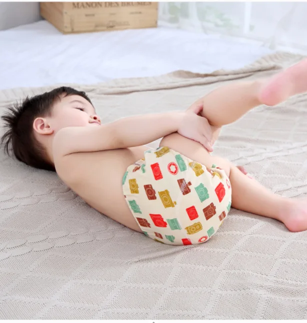 Baby Training Pants Cloth Diapers Washable 6 Layers Gauze Cover Breathable Spring Reusable Newborn Diaper 0-3Y Toddler Panties
