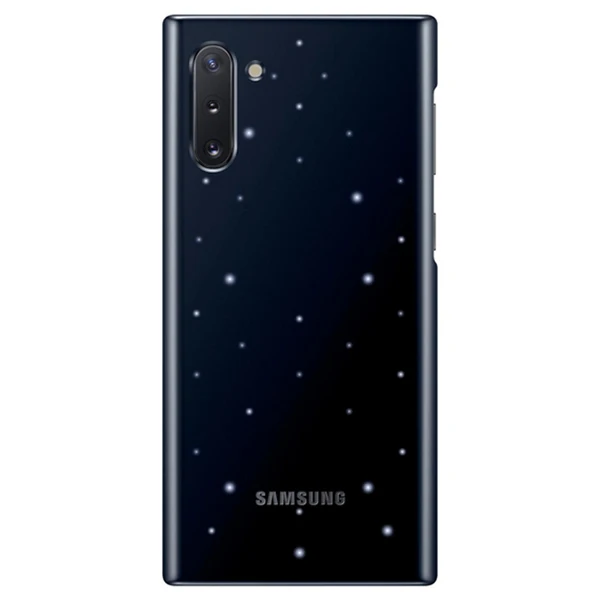 Умный светодиодный Чехол samsung для samsung Galaxy Note10 Note 10 NoteX Note X Note10PLUS, жесткий чехол для телефона - Цвет: Black