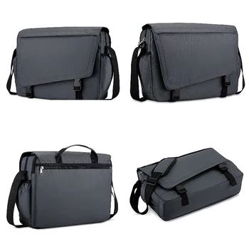 

Multifunctional Men Shoulder Crossbody Bag Business Bag Computer Messenger Bag Simple Nylon Fashion Waterproof Pouch Clutch 2020
