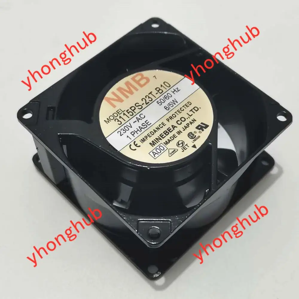 NMB MAT 3115PS 23T B10 A00 AC 230V 6/5W 2 Piece 80x80x38mm вентилятор охлаждения сервера|square fan|server fan230v fan |