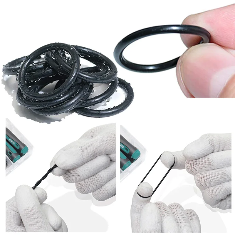 KOOTANS 1200Pcs Nitrile Rubber O Ring Kit 24Sizes O Rings