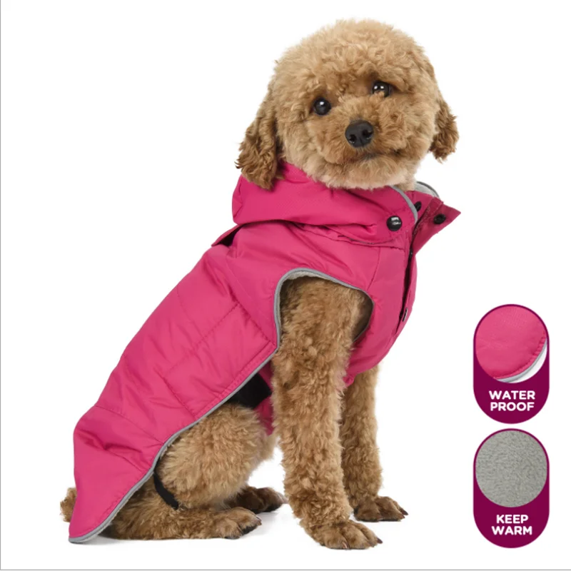 

Pet Dog Coat Jacket patchwork Pet Clothes Winter For small medium Large Dog coat jacket supplies clothes warm winter