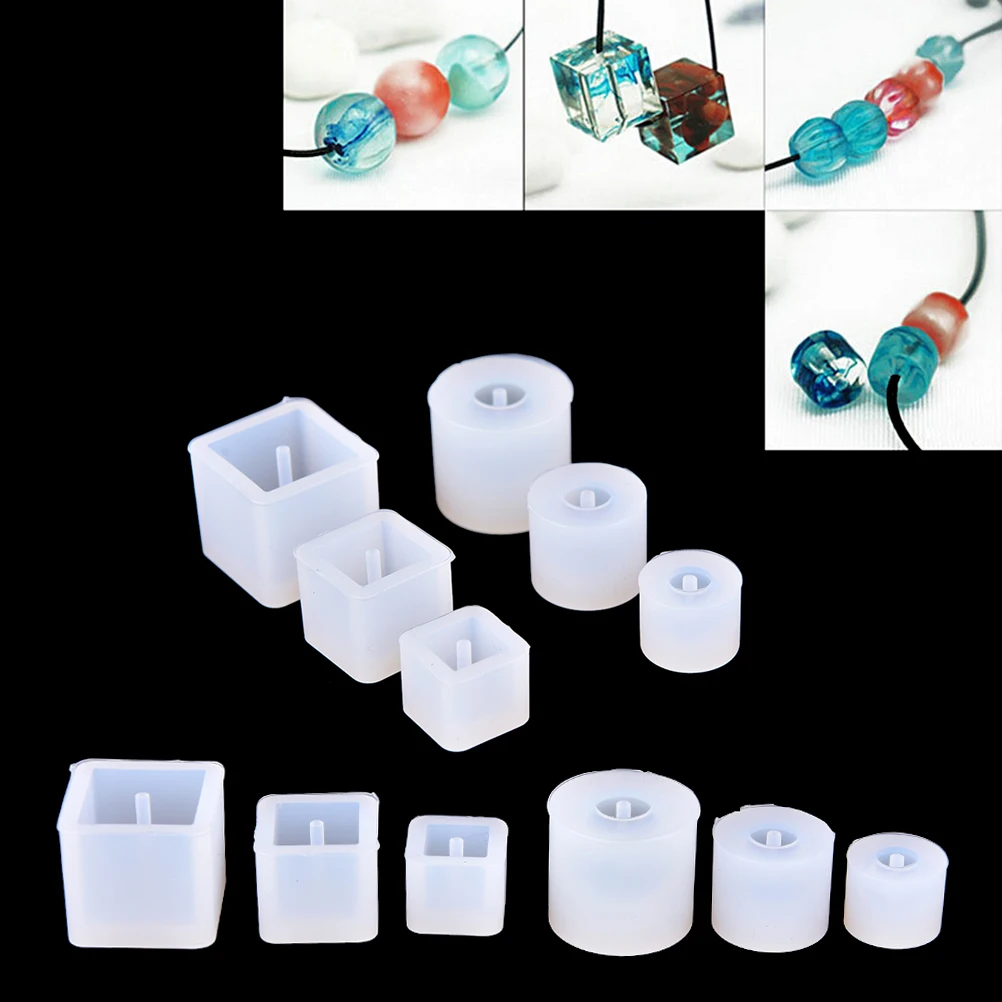 1 Pcs Round Square Silicone Mold Epoxy Casting Resin For Jewelry Beads Pendant Bangle Bracelet Making Mold DIY Hand Craft Tool