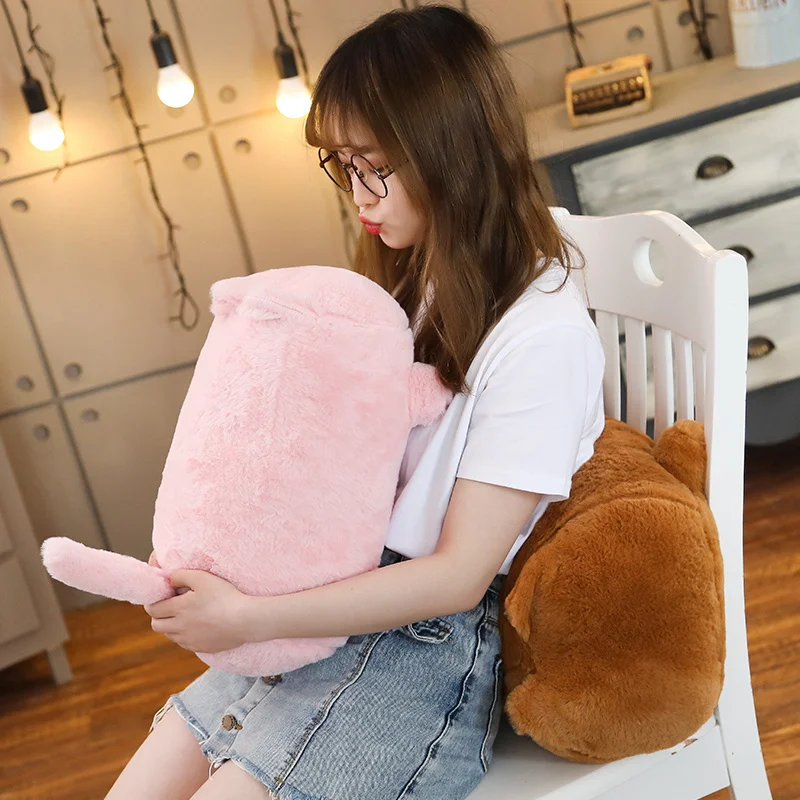 Новинка 1 шт. 40/55 см плюшевые подушки Kawaii Cat подушка с тенью на спине наполнителем
