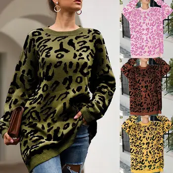 

sweater women Full Sleeve Women Knitting Sweater Round Neck Pullover Loose Sweater