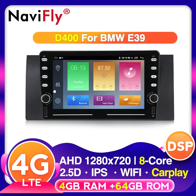 NaviFly Android система DSP IPS для BMW E53 E39 X5 Автомобильный мультимедийный GPS-навигатор BT RDS