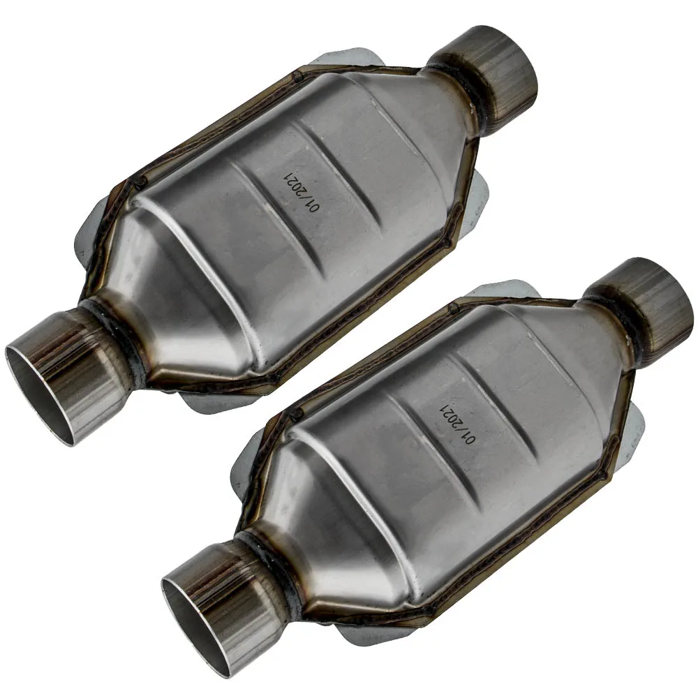 2.5" Universal Catalytic Converter 2PCS For Chevy Silverado 1500 for