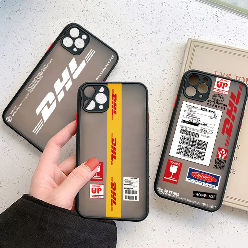 Модный популярный чехол DHL Express для iPhone 11 12 Pro Max XR X 7 6 6S 8 Plus XS SE 2 2020 13Mini прозрачный