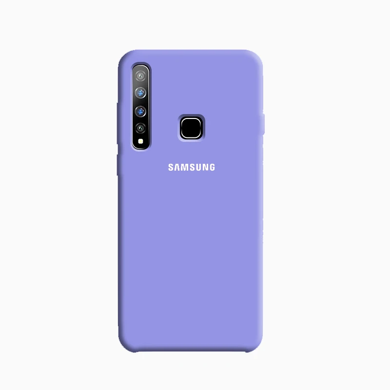 Samsung A9 чехол официальный натуральная силиконовый мягкий чехол с покрытием samsung Galaxy A6 A8 плюс A7 A9 A730 A750 A9200 чехол - Цвет: Light Purple