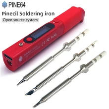

Pine64 Pinecil Soldering Iron Portable Mini WeldingTools Constant Temperature Intelligent Maintenance Electronics