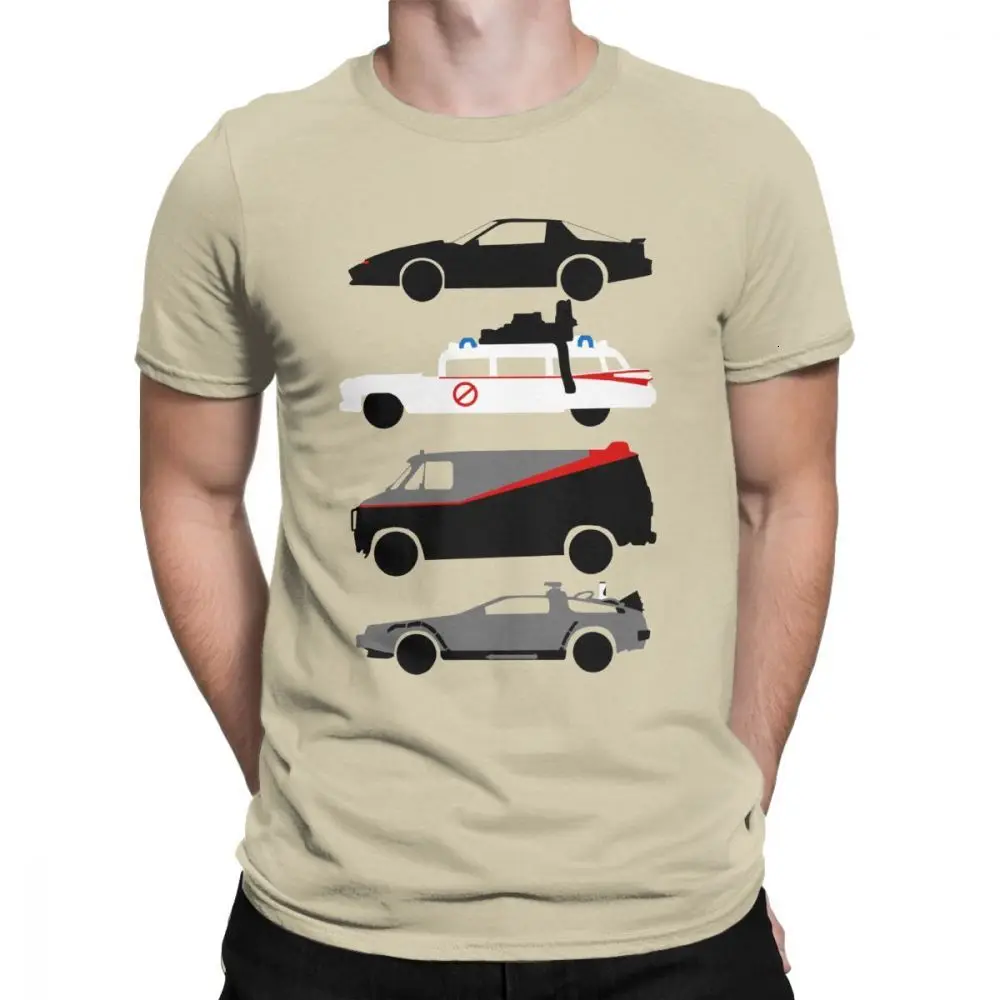 Khaki One yona Knight Rider Kitt Ghostbustears, мужские футболки, повседневные футболки с коротким рукавом и круглым вырезом, хлопковые топы 6XL - Цвет: Khaki