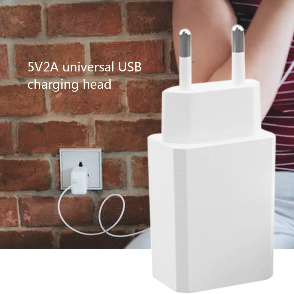 Универсальный 5V 2A Быстрая зарядка зарядное устройство с одним разъемом USB 7100 путешествия Зарядное устройство адаптер портативная европейская вилка для samsung