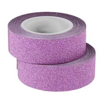 

2 x 10M Glitter Washi Tape Stick Self Adhesive Decorative Decora Craft DIY Paper pink