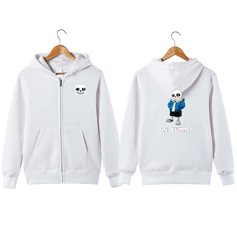 Undertale sans размера плюс спортивная куртка с капюшоном нейтральная толстовка на молнии унисекс с капюшоном