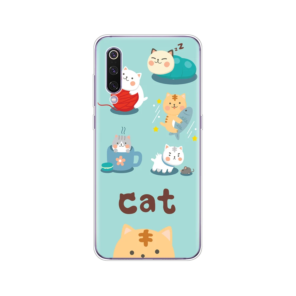 34758 Чехол для xiaomi mi 9, силиконовый мягкий чехол из ТПУ для телефона xiaomi mi 9 xiaomi 9 SE copa, защитный чехол-бампер etui, черный - Цвет: 34758