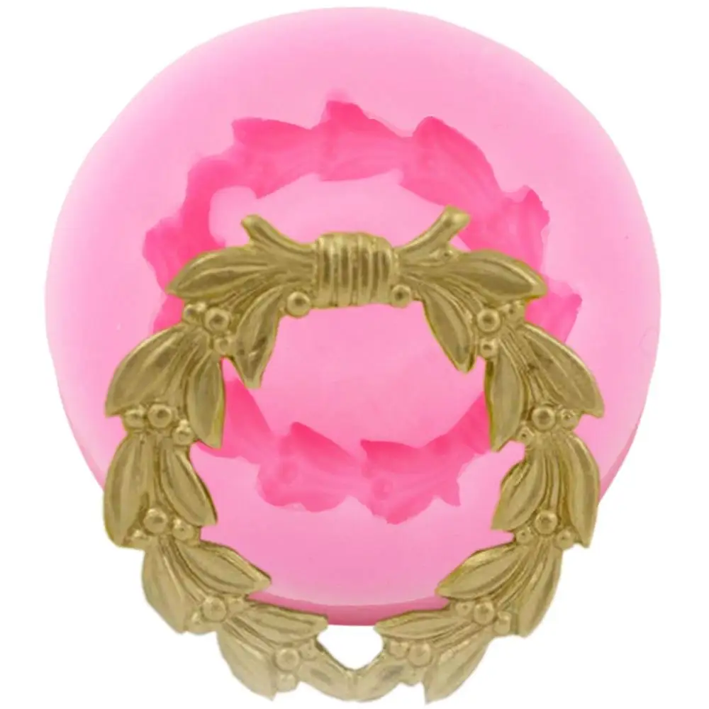

Circular Scroll Leaves Border Silicone Mold Relief Cupcake Topper Fondant Cake Decorating Tools Candy Chocolate Gumpaste Moulds
