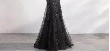 Вечернее платье с двойным v-образным вырезом, без рукавов, robe De Soiree, длина до пола, вечерние платья с блестками, элегантное торжественное платье F244-1 - Цвет: as picture