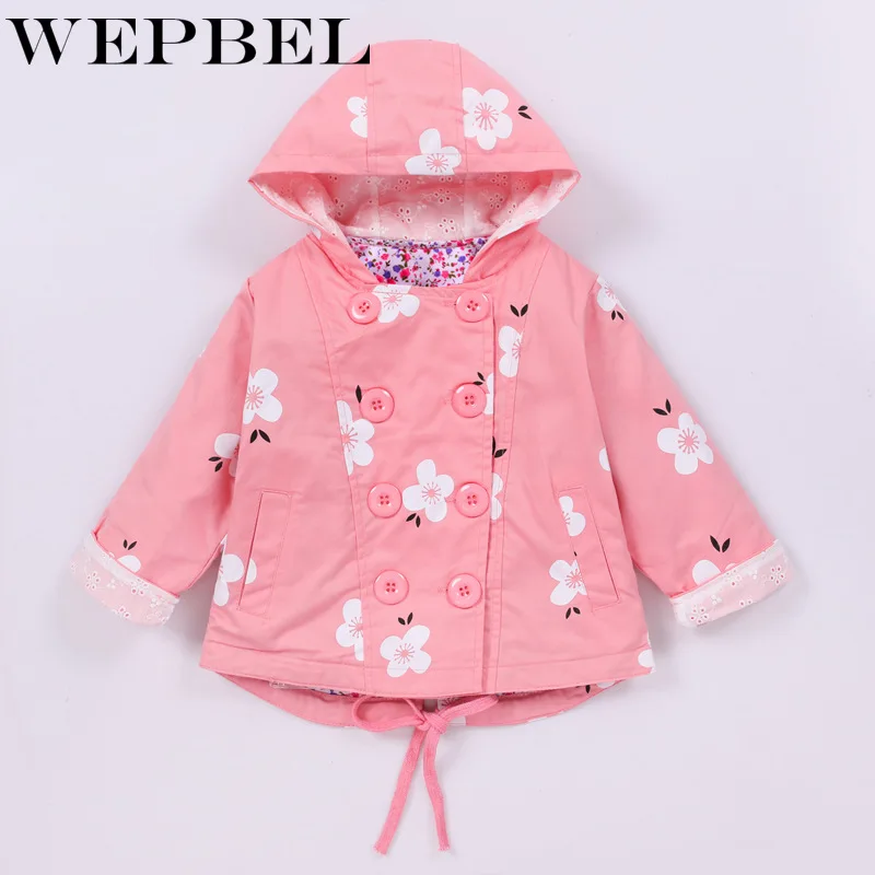 WEPBEL/куртка для девочек; сезон весна-осень; двубортный кардиган для девочек; пальто для маленьких детей; Верхняя одежда для детей; пальто