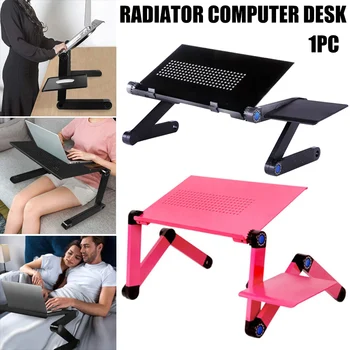 

Laptop Table Adjustable Portable Laptop Notebook Stand Reading Holder with Large Cooling Fan & Mouse Pad UD88