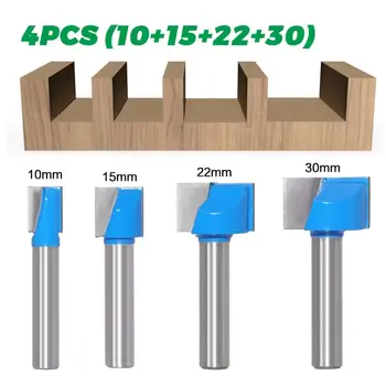 

4pcs/set 8mm Shank Cleaning Bottom Engraving Carbide Router Bit Woodworking Tool G99A