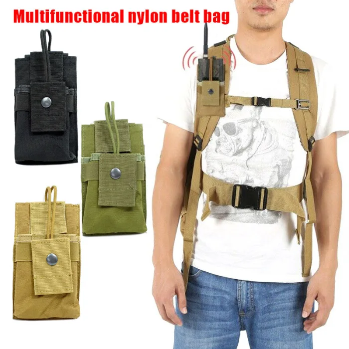 Мужская кобура для рации нейлоновая сумка на пояс Многофункциональный защитный чехол Лучшая Продажа-WT