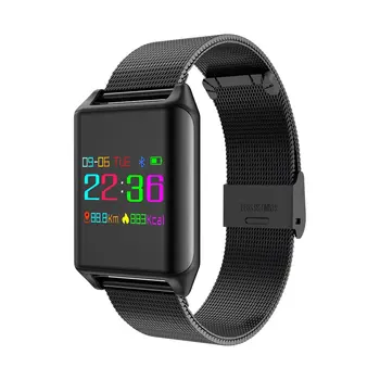

M7 Smart Watch Waterproof Color Screen Blood Oxygen Pressure Heart Rate Monitor Pedometer Steel Band Wrist Watch