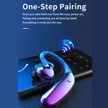 

D08 TWS Wireless Headphone Bluetooth5.0 Ear Hook Earphones Waterproof W/ Mic Intelligent One-button Operation