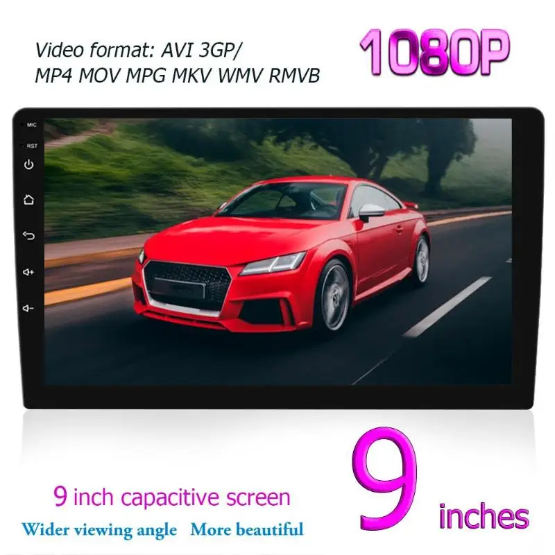 RK-A709 9 дюймов Сенсорный экран Android 8,1 автомобильный стерео BT GPS FM MP5 плеер