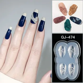

Silicone 3D Stereo Mini Bowtie Carving Mold Nail Art Mould Template Silicone Resin Mold DIY Silicone Molds Art Crafts