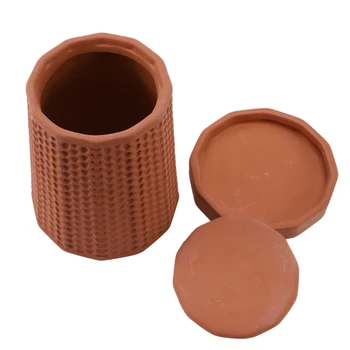 

Automatic Watering Ceramic Flower Pot Honeycomb Shape Flower Pot Indoor Plants Water Seepage Flower Pots (Polygon)