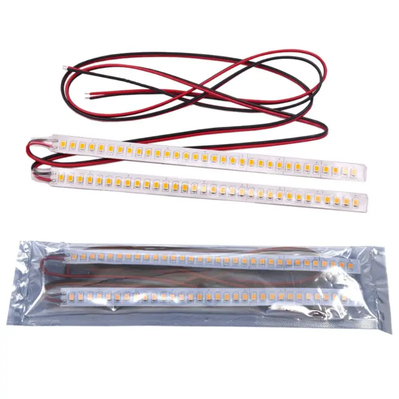 

2Pcs Car Rearview Mirror Indicator Lamp Streamer Strip Flowing Turn Signal Lamp Amber LED Car Light Source