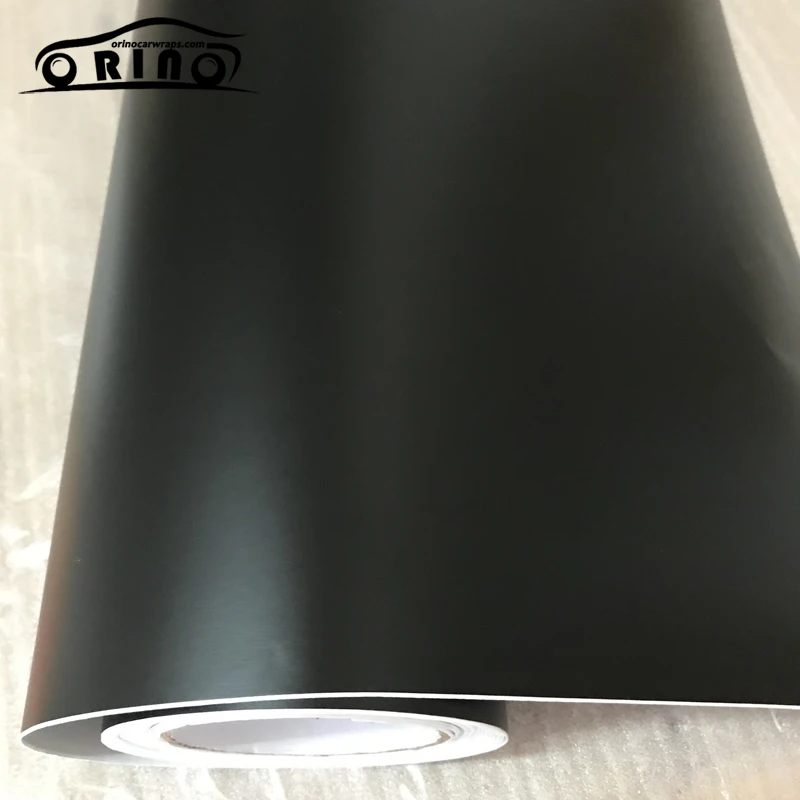 Black Satin Metallic Vinyl Wrap Film-4