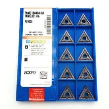 Tnmg160408 tnmg160404 ha pc9030 triângulo inserções de carboneto indexável metal alta qualidade ferramentas torno ferramentas torneamento