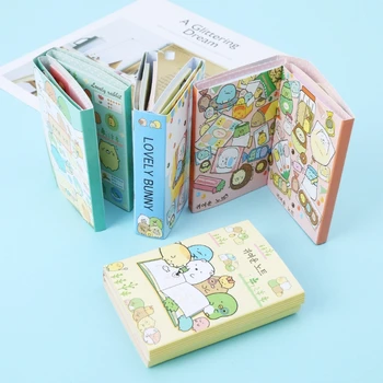 

Cartoon Animals 6 Folding Memo Pads Sticky Notes Bookmark Stationery Notepad New