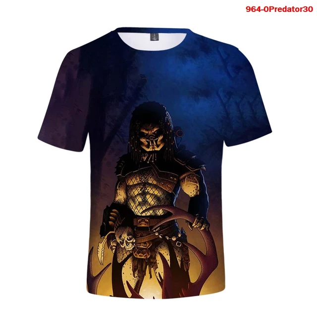 New T Shirt Horror Movies Predator 3d Men T shirts Summer Casaul Short  Sleeve Women Cool Streetwear Predator Oversized T-shirt - AliExpress