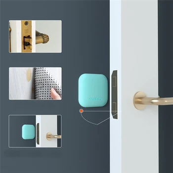 

Wall Thickening Mute Door Fenders Flower Modelling Rubber Fender Handle Door Lock Protective Pad Protection Wall Stick