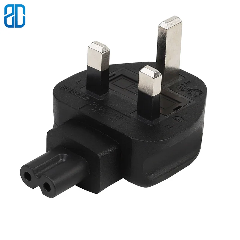 UK-C7, Великобритания, IEC320, C7, 3Pin, адаптер питания переменного тока, конвертер, штепсельная вилка, дорожная вилка для PDU/UPS, с 10A предохранителем, 13A, 250 В