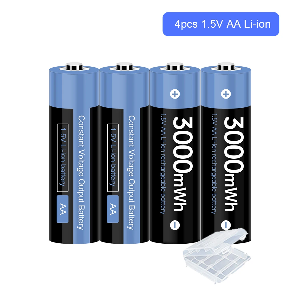 

1.5v 30000mWh AA polymer lithium li-ion rechargeable batteries aa battery for thermometer